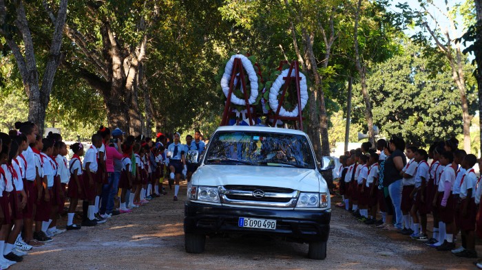 Homenaje a los Héroes y Mártires de la Patria en Amancio. Foto: Bárbara Borrás Aguilar
