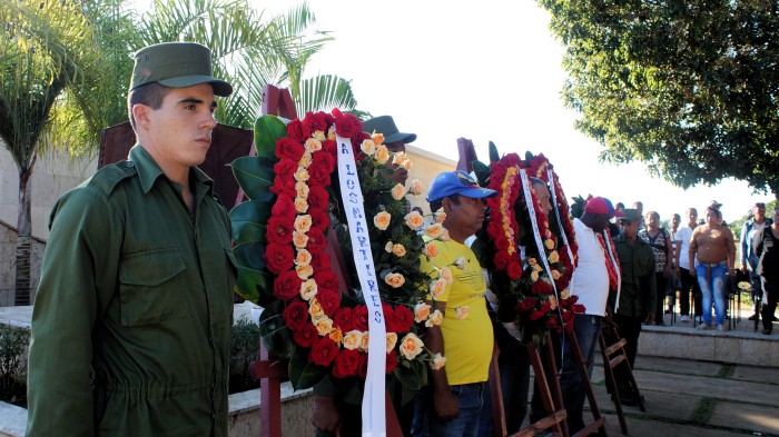 Homenaje a los Héroes y Mártires de la Patria en Amancio. Foto: Bárbara Borrás Aguilar