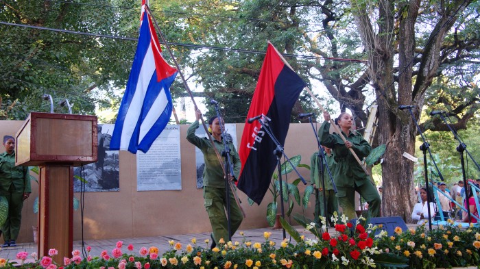 Acto municipal por el 58 Aniversario del triunfo de la Revolución en Amancio. Foto: Rafael Aparicio Coello.