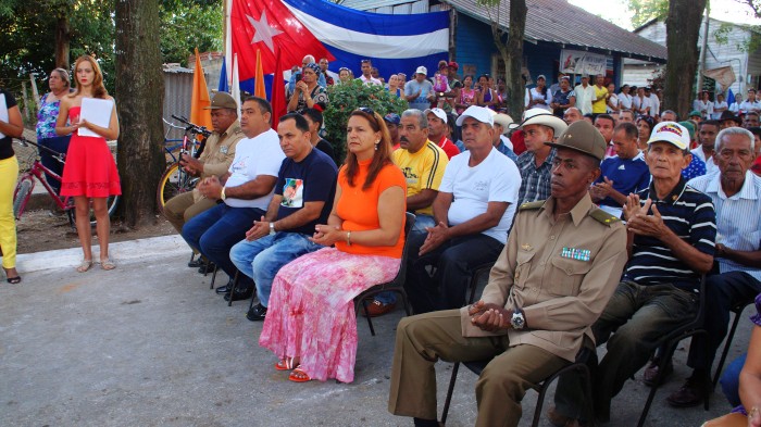 Acto municipal por el 58 Aniversario del triunfo de la Revolución en Amancio. Foto: Rafael Aparicio Coello.