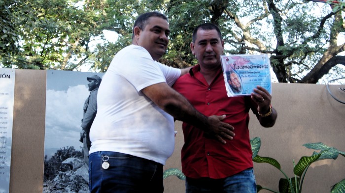 Acto municipal por el 58 Aniversario del triunfo de la Revolución en Amancio. Foto: Rafael Aparicio Coello.