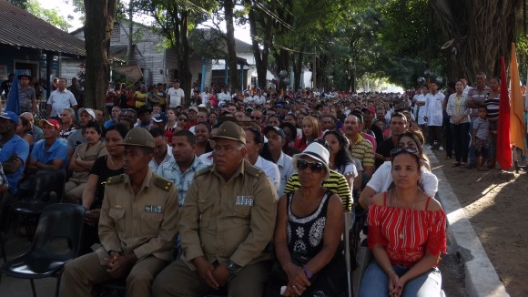 Amancio celebra advenimiento año 59 de la Revolución. Foto: Rafael Aparicio Coello.