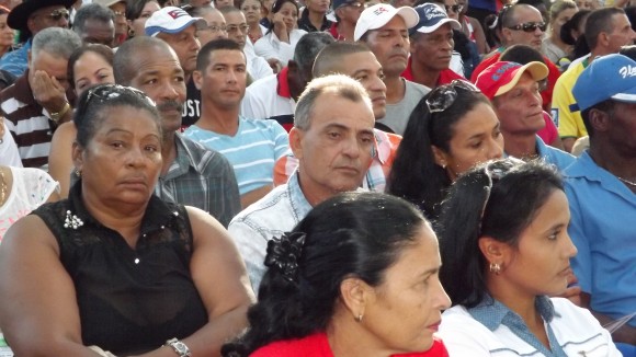 Amancio celebra advenimiento año 59 de la Revolución. Foto: Rafael Aparicio Coello.