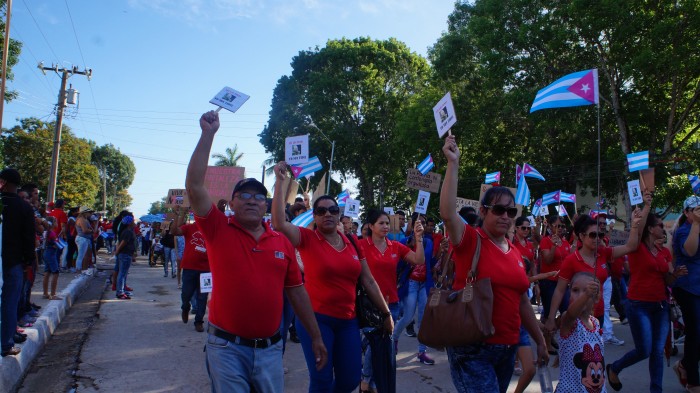 Día Internacional de los Trabajadores en el municipio de Amancio. Foto: Bárbara Borrás Aguilar.