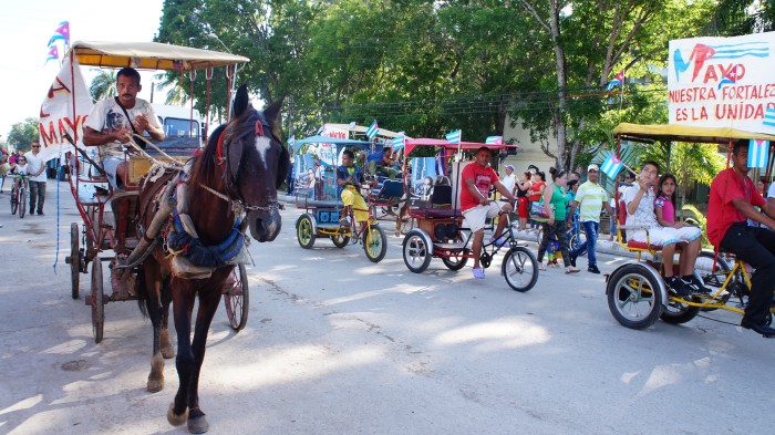 Día Internacional de los Trabajadores en el municipio de Amancio. Foto: Bárbara Borrás Aguilar.