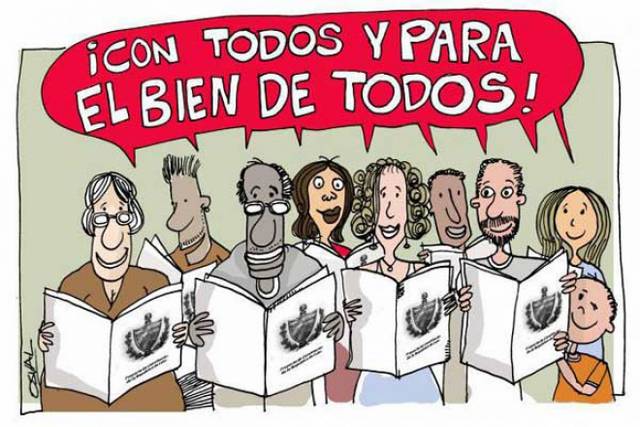 Caricatura: Tomada de Granma