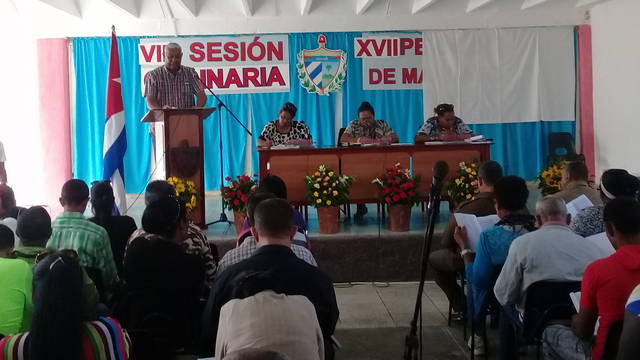 En Amancio, sesión ordinaria de la Asamblea Municipal del Poder Popular. Foto: Danay Naranjo Viñales.