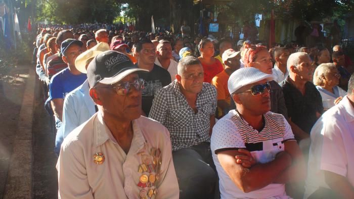 Acto municipal por el 26 de Julio en Amancio. Foto: Bárbara Borrás Aguilar