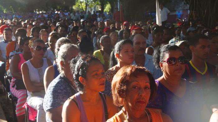 Acto municipal por el 26 de Julio en Amancio. Foto: Bárbara Borrás Aguilar