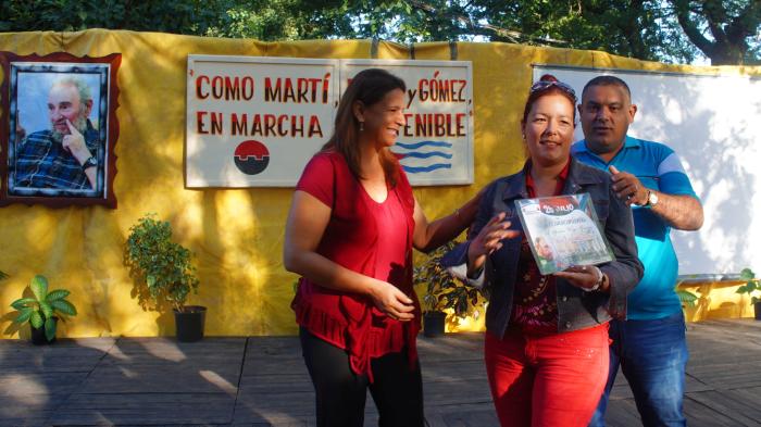 Acto municipal por el 26 de Julio en Amancio. Foto: Bárbara Borrás Aguilar