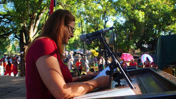 Marbelis Mir Corrales, Primera Secretaria del PCC en Amancio. Foto: Bárbara Borrás Aguilar