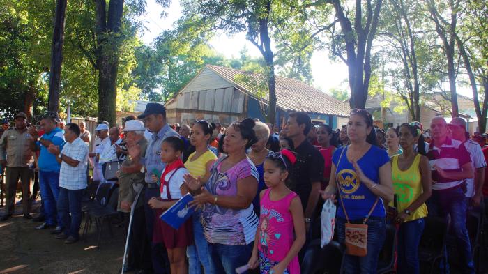 Acto municipal por el 26 de Julio en Amancio. Foto: Bárbara Borrás Aguilar