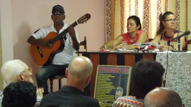 Asamblea General de la Asociación Nacional de Ciegos y Débiles Visuales en Amancio. Foto: Danay Naranjo Viñales.
