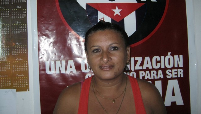 Belkis Arias, coordinadora municipal de los CDR en Amancio. Foto: Rafael Aparicio Coello