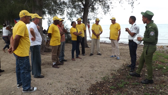 Destacamento Mirando al mar en asentamiento costero de Guayabal. Foto: Danay Naranjo Viñales.