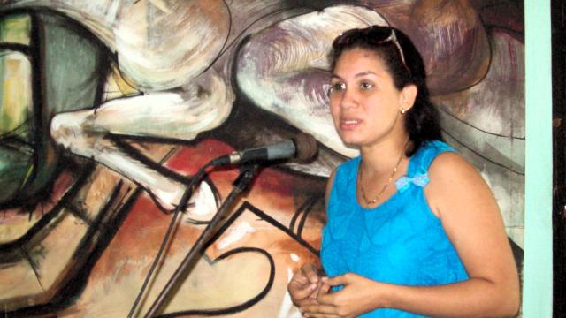 Hilia Margarita Tamayo Álvarez, especialista de Ciencia Tecnología y Medio Ambiente en el municipio de Amancio. Foto: Niria Isabel Cardoso Estrada.