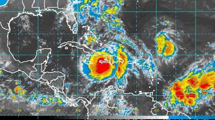 Huracán Matthew, imagen del satélite 04-10-2016: 08:00