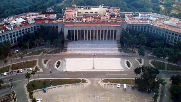 El Palacio de la Revolución, sede de los Consejos de Estado y de Ministros.