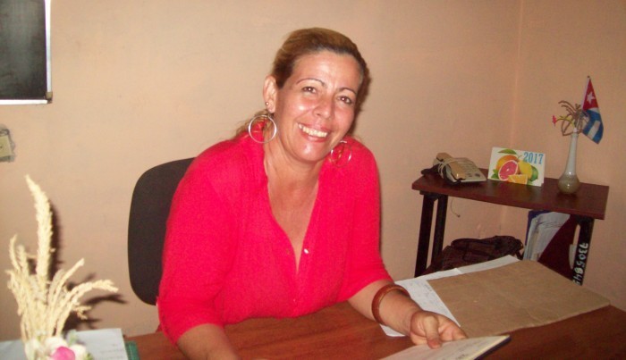 Elizabeth Manso Armas, jefa de departamento de la Casa de Altos Estudios amanciera. Foto: Niria Isabel Cardoso Estrada