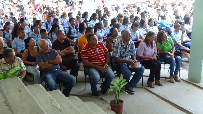 Acto municipal de inicio del curso escolar en Amancio. Foto: Edilberto Revolta Falls.
