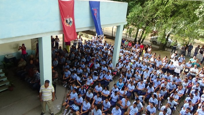 Acto municipal de inicio del curso escolar en Amancio. Foto: Edilberto Revolta Falls.