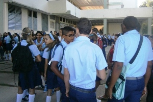 Miembros de la Federación de Estudiantes de la Enseñanza Media (FEEM)