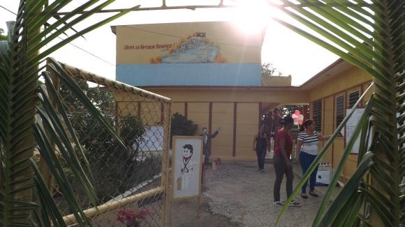 Elecciones pioneriles en la escuela primara Anastasio Quiñones Rodríguez, del municipio Amancio. Foto: Niria Isabel Cardoso Estrada.