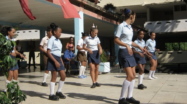 Denuncia estudiantil en Amancio. Foto: Rafael Aparicio Coello