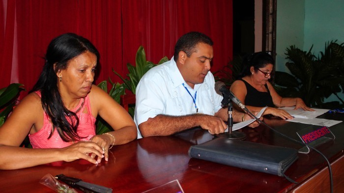 Sesión Solemne de la Asamblea Municipal del Poder Popular en Amancio por el 40 Aniversario de su constitución. Foto: Rafael Aparicio Coello: