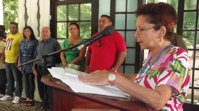 Iraida Ortega Fals, presidenta de la Comisión Electoral del municipio de Amancio. Foto: Rafael Aparicio Coello