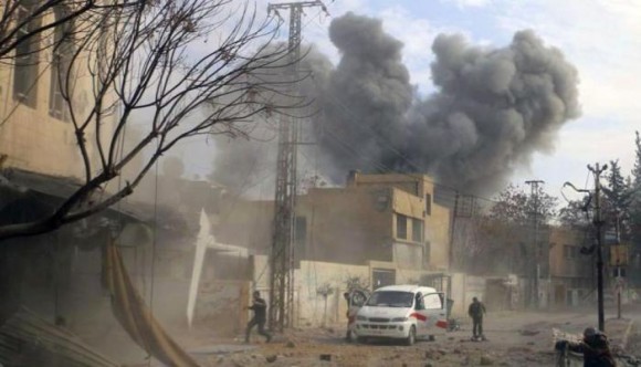  El ataque fue lanzado como represalia por una supuesta agresión química, que el Gobierno sirio ha desmentido Foto: Desconocido 