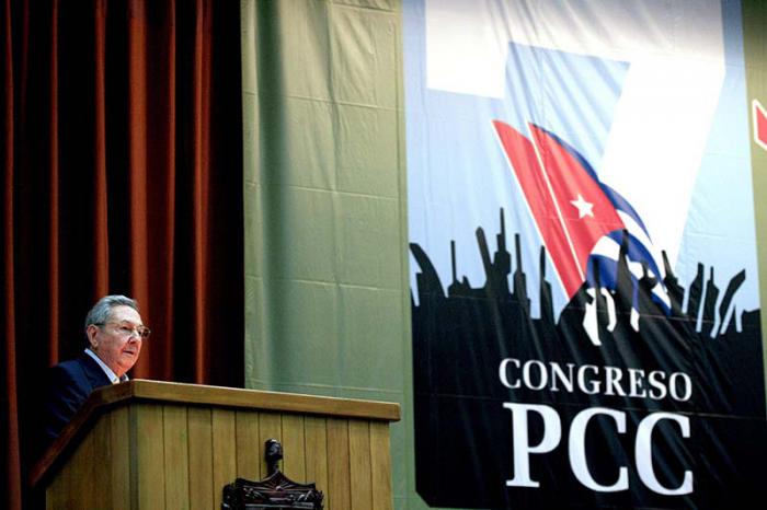 Clausura del séptimo congreso del Partido Comunista de Cuba