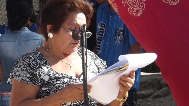 Inés María García Pompa, delegada de la circunscripción 64 del reparto El Progreso en Amancio. Foto: Danay Naranjo Viñales